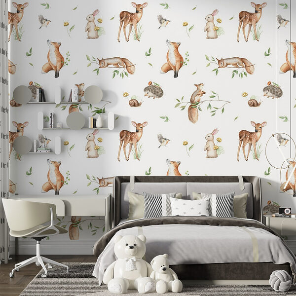 Um padrão de animais e plantas Um padrão de animais e plantas