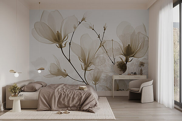 Flores delicadas em tons suaves Flores delicadas em tons suaves