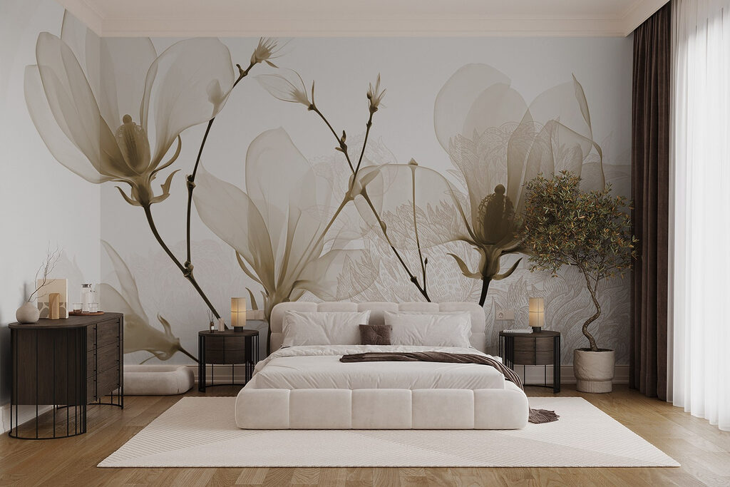 Delicate blooms in soft hues