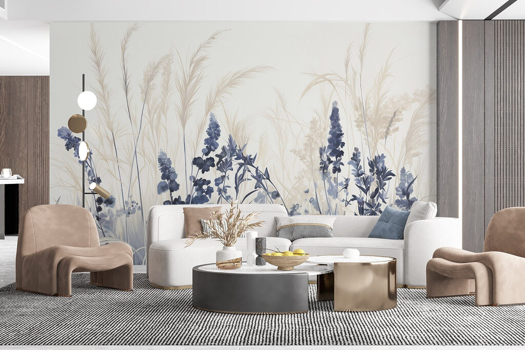 Painting of flowers and grass Painting of flowers and grass