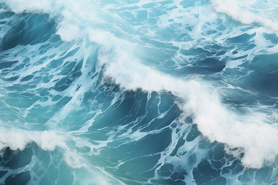 Papel de parede Ondas a bater ondas com espuma branca e espumosa - Image 3