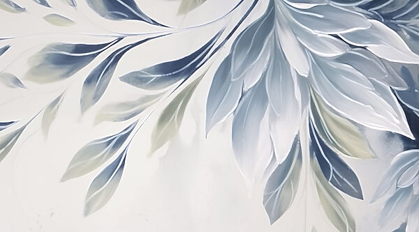Folhas elegantes em cores suaves. Folhas elegantes em cores suaves.