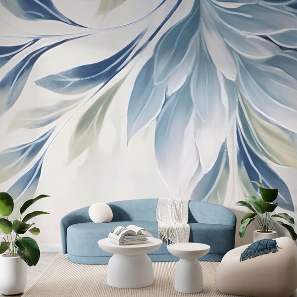 Folhas elegantes em cores suaves. Folhas elegantes em cores suaves.