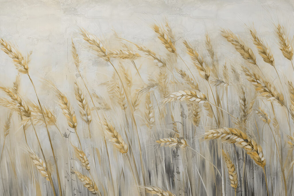 Pintura de trigo num campo Pintura de trigo num campo
