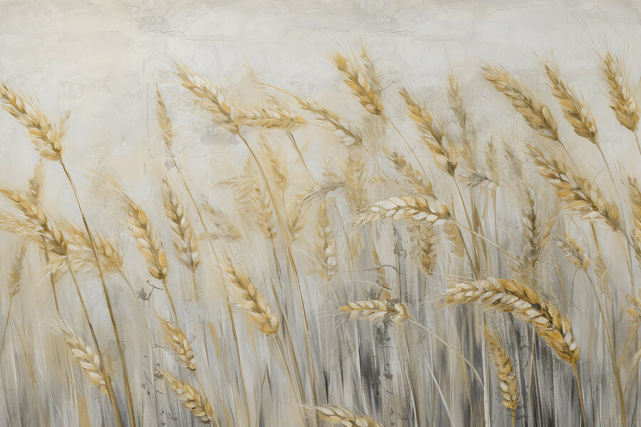 Papel de parede Pintura de trigo num campo - Image 4