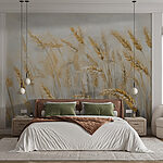 Pintura de trigo num campo Pintura de trigo num campo