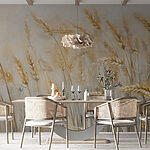 Pintura de trigo num campo Pintura de trigo num campo