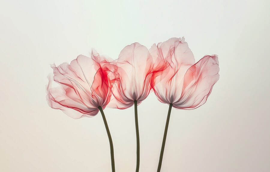 Grupo de flores cor-de-rosa