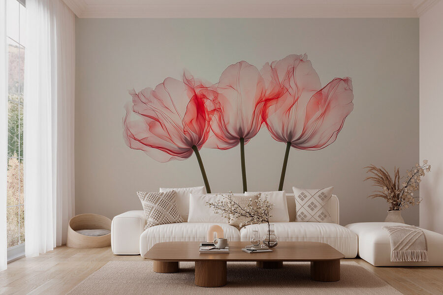 Grupo de flores cor-de-rosa