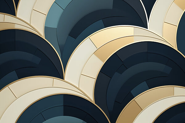 Curvas abstractas em cores tranquilas Curvas abstractas em cores tranquilas