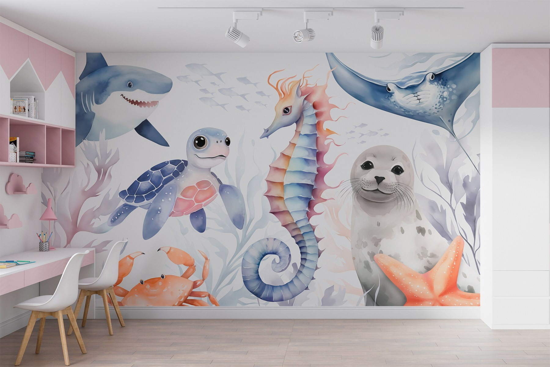 Group of sea animals Group of sea animals