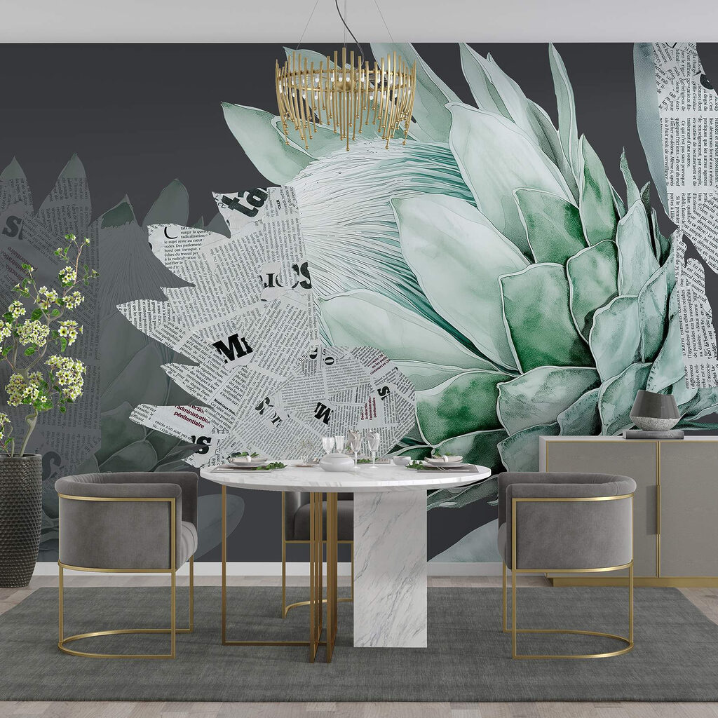 Artichoke with newspaper on it Artichoke with newspaper on it