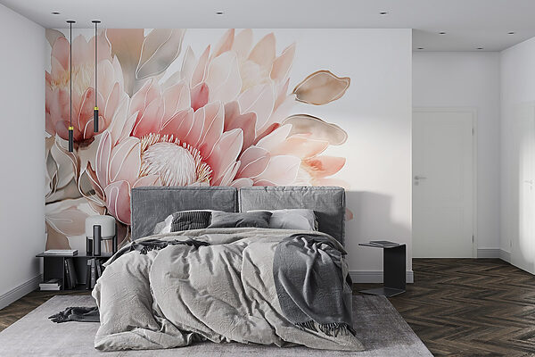 Flores delicadas em tons pastel suaves Flores delicadas em tons pastel suaves