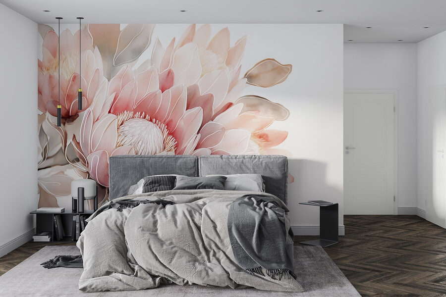 Flores delicadas em tons pastel suaves Flores delicadas em tons pastel suaves