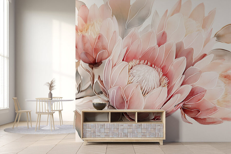 Flores delicadas em tons pastel suaves Flores delicadas em tons pastel suaves