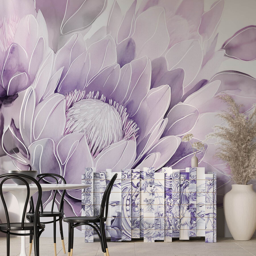 Flores delicadas em tons suaves