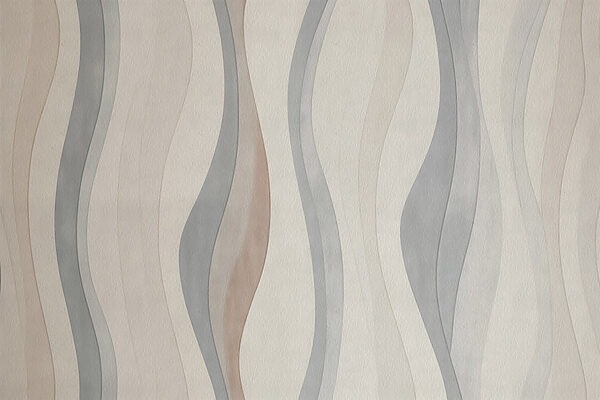 White and grey wallpaper with wavy lines