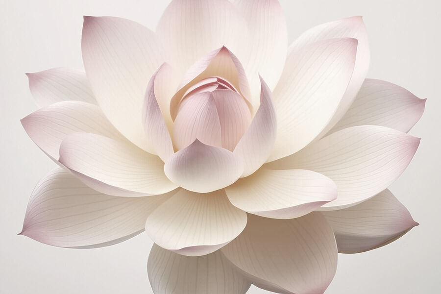 Flores delicadas em cores suaves