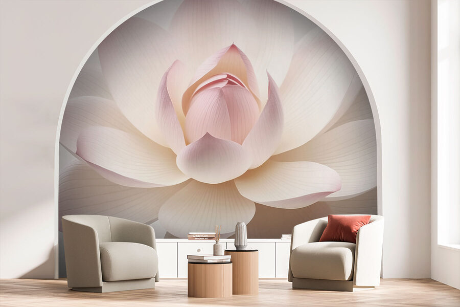 Flores delicadas em cores suaves