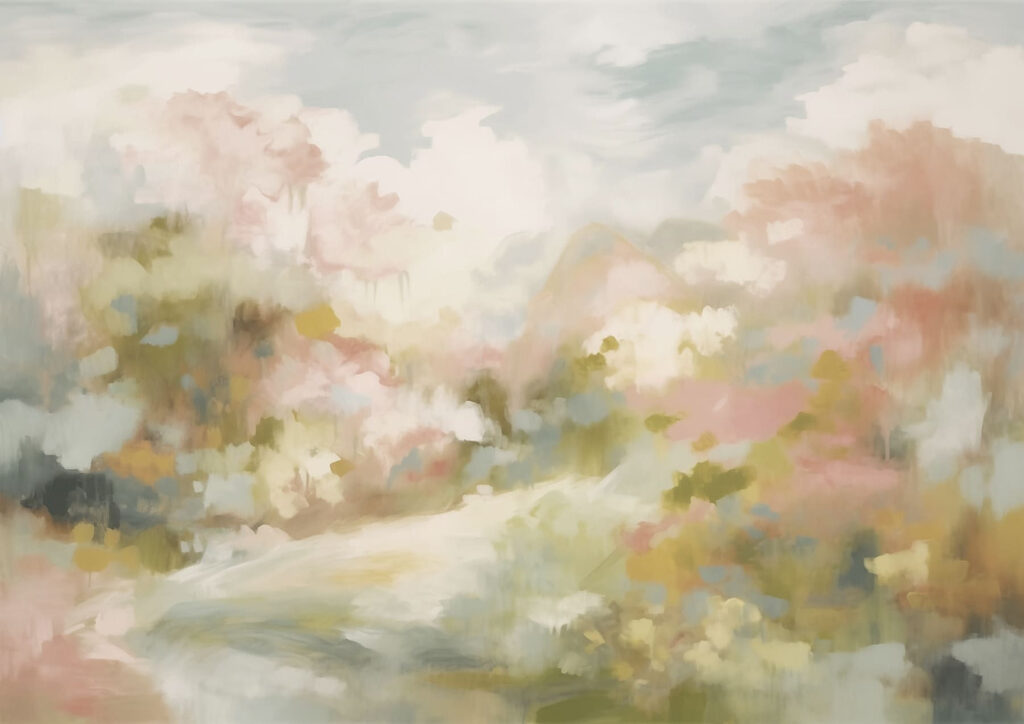 Pintura de uma paisagem Pintura de uma paisagem