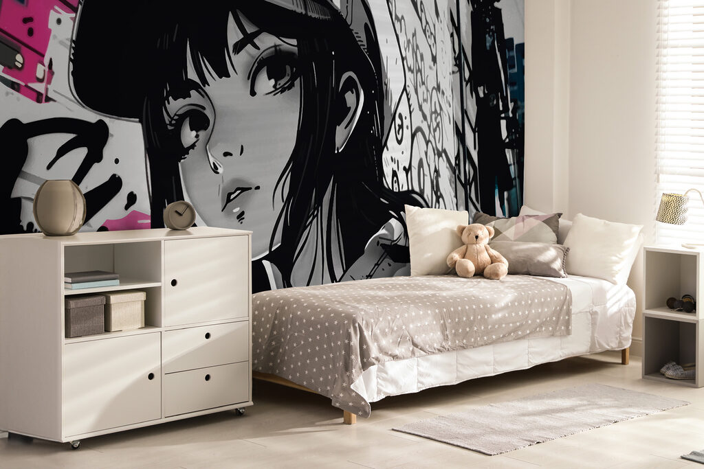 Cartoon of a woman with a hat