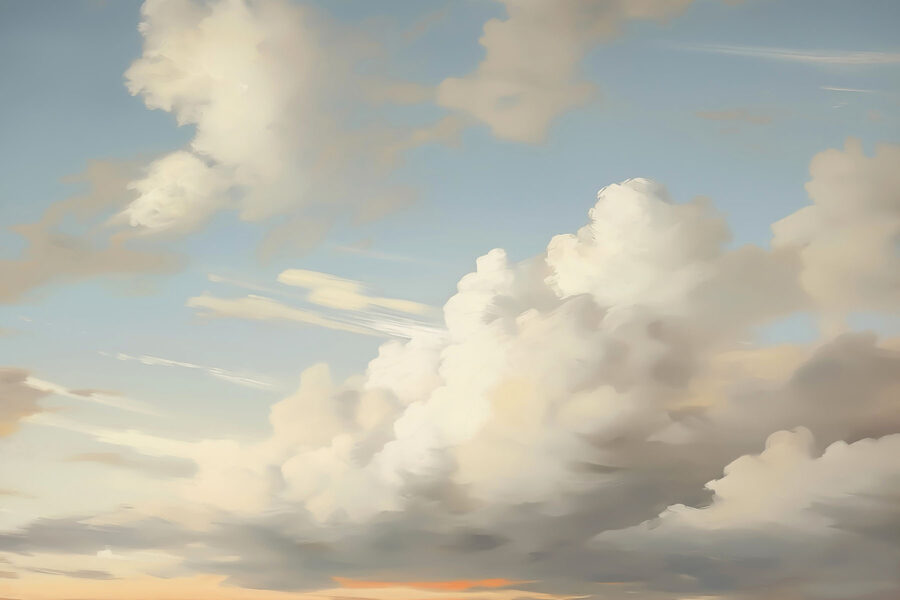 Céu azul com nuvens