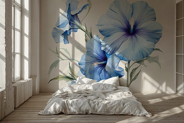 Lindas flores azuis em flor. Lindas flores azuis em flor.