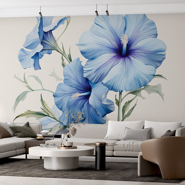 Lindas flores azuis em flor. Lindas flores azuis em flor.
