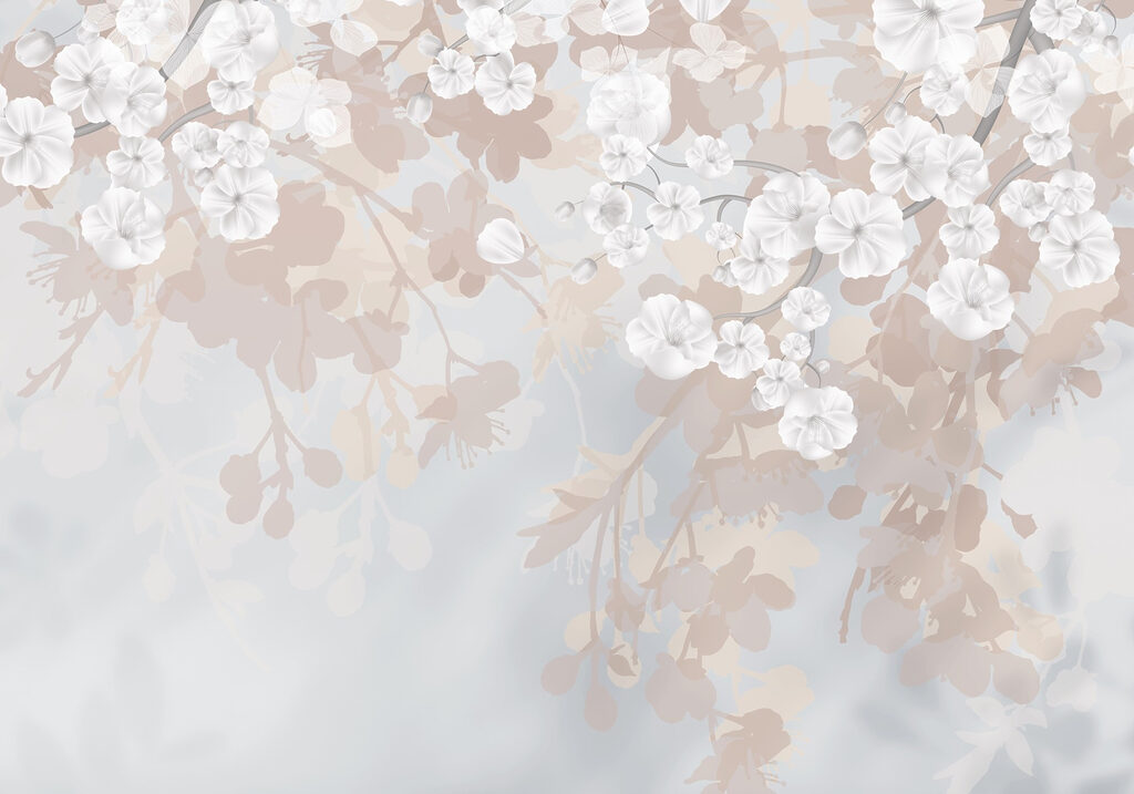 Flores brancas num ramo Flores brancas num ramo