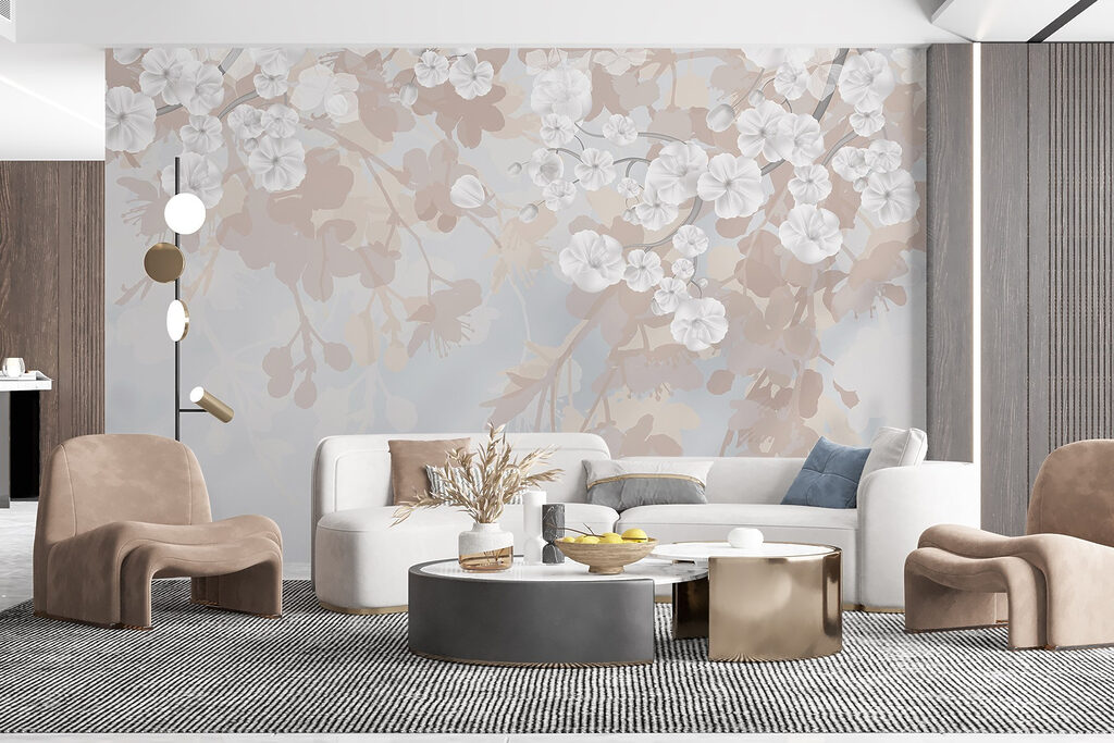 White flowers on a branch