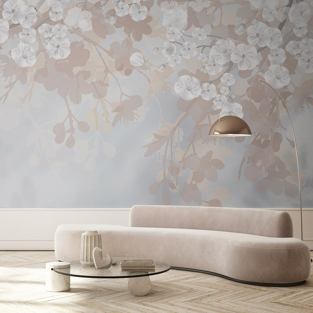 White flowers on a branch