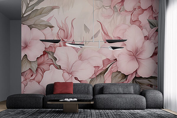 Flores delicadas em tons pastel suaves Flores delicadas em tons pastel suaves