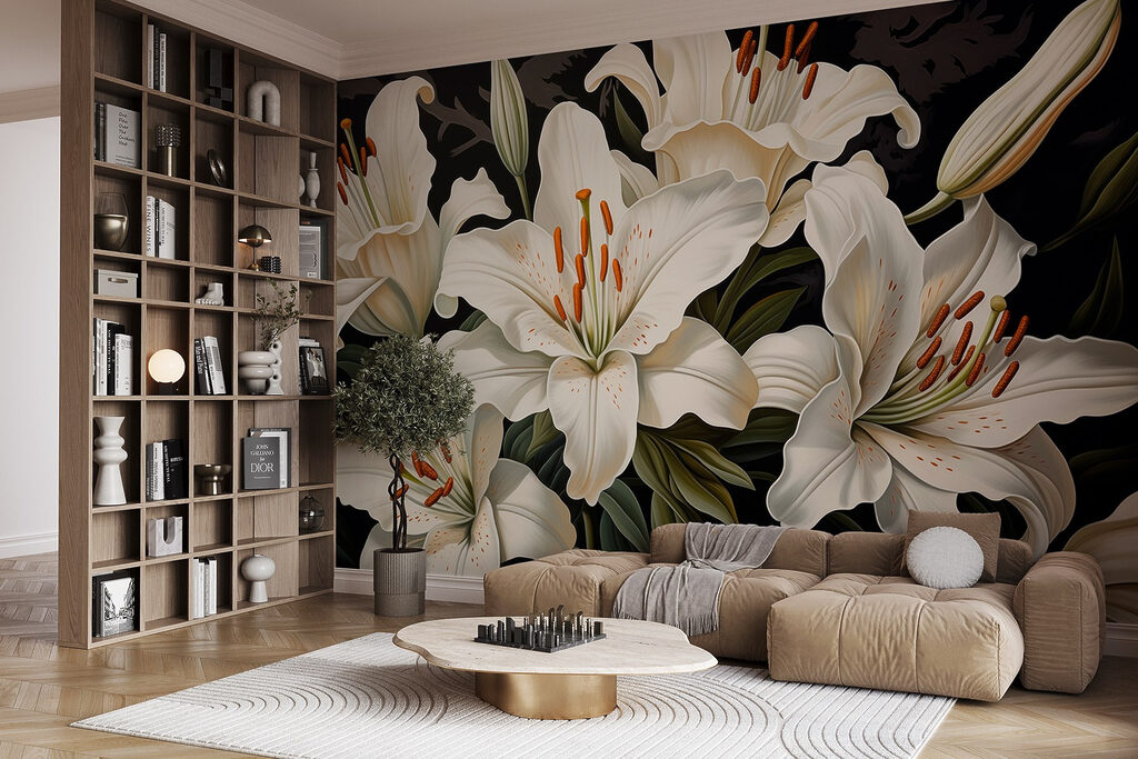 Delicate blooms in serene colors