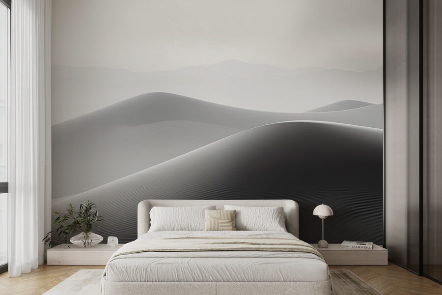 Dunas de areia no deserto