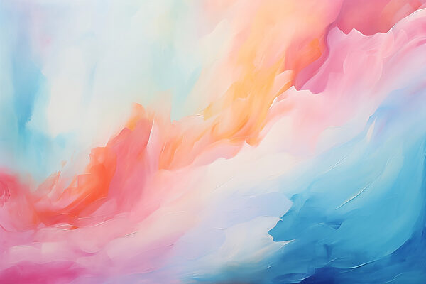 Pintura colorida de nuvens Pintura colorida de nuvens