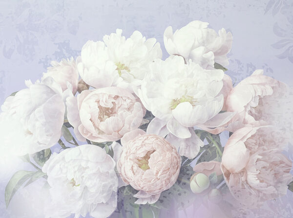 Bouquet de flores brancas e cor-de-rosa Bouquet de flores brancas e cor-de-rosa