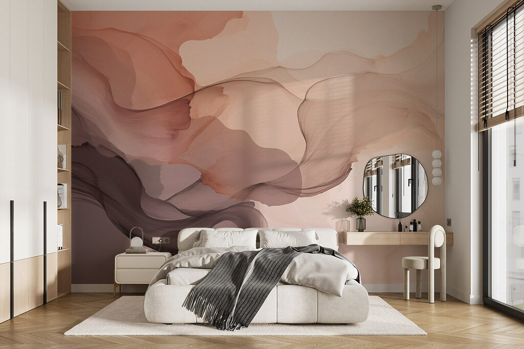 Soft, flowing abstract colors blend beautifully Soft, flowing abstract colors blend beautifully