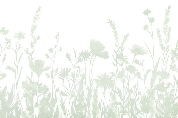 Desenho caprichoso de silhueta floral apresentado Desenho caprichoso de silhueta floral apresentado