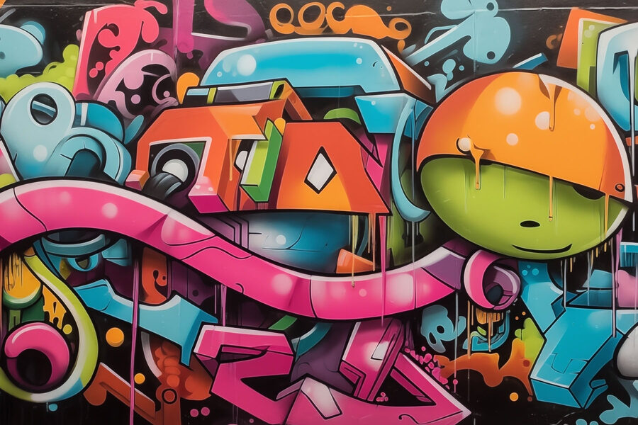 Graffiti numa parede