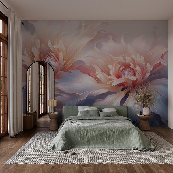 Flores delicadas em tons pastel suaves Flores delicadas em tons pastel suaves