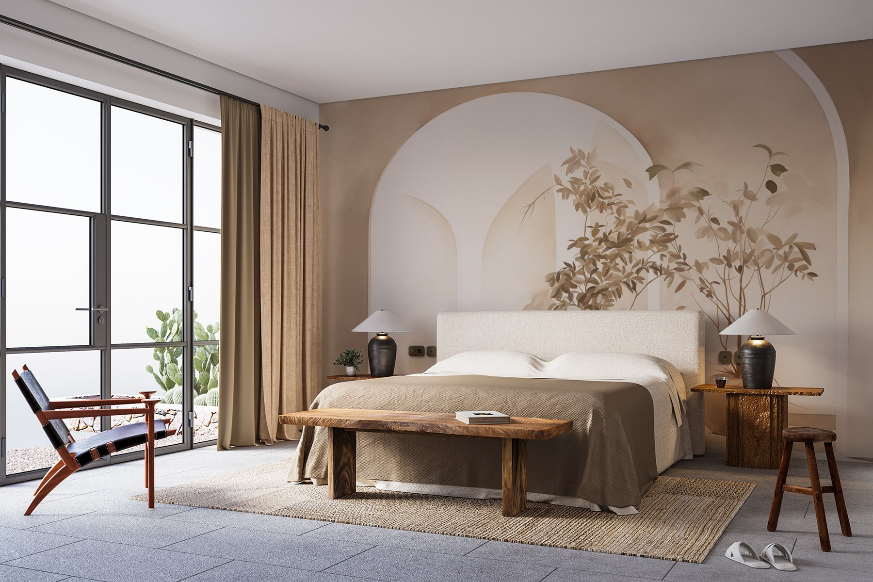 Group of potted plants in a room Group of potted plants in a room