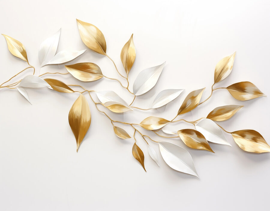 Papel de parede Folhas elegantes em tons suaves. - Image 7