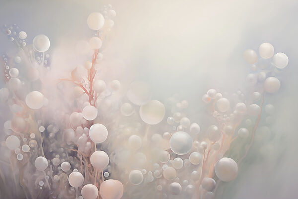 Orbes suaves em tons pastel de sonho. Orbes suaves em tons pastel de sonho.