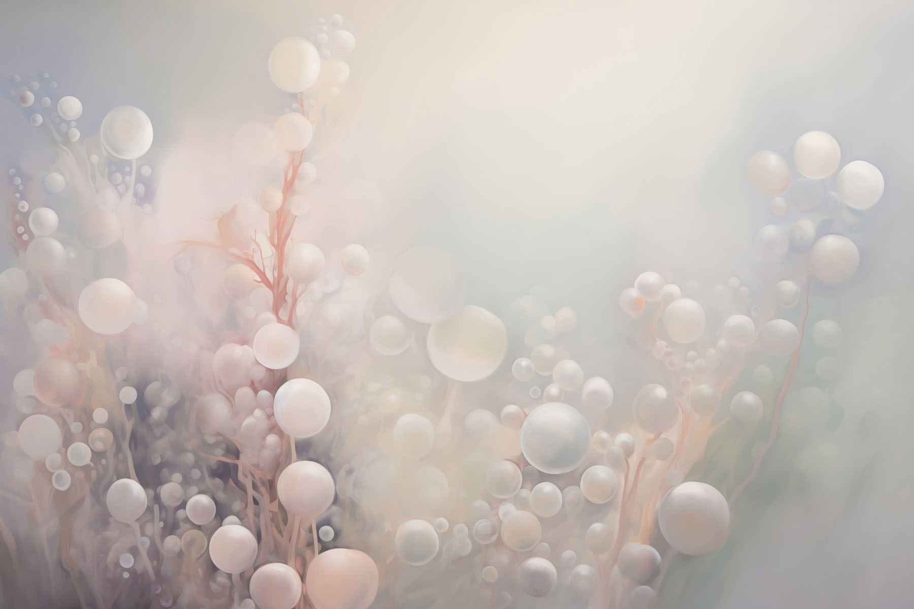 Soft orbs in dreamy pastel hues Soft orbs in dreamy pastel hues