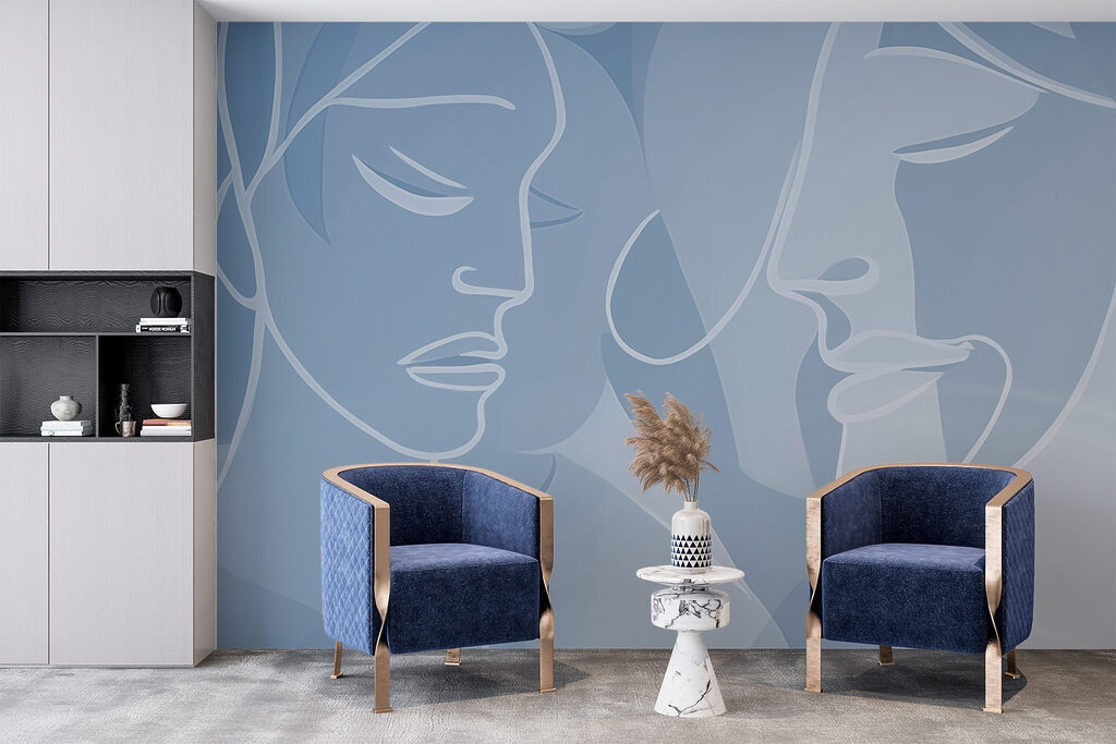 Drawing of a woman's face Drawing of a woman's face