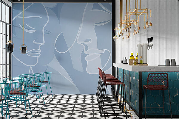 Drawing of a woman's face Drawing of a woman's face