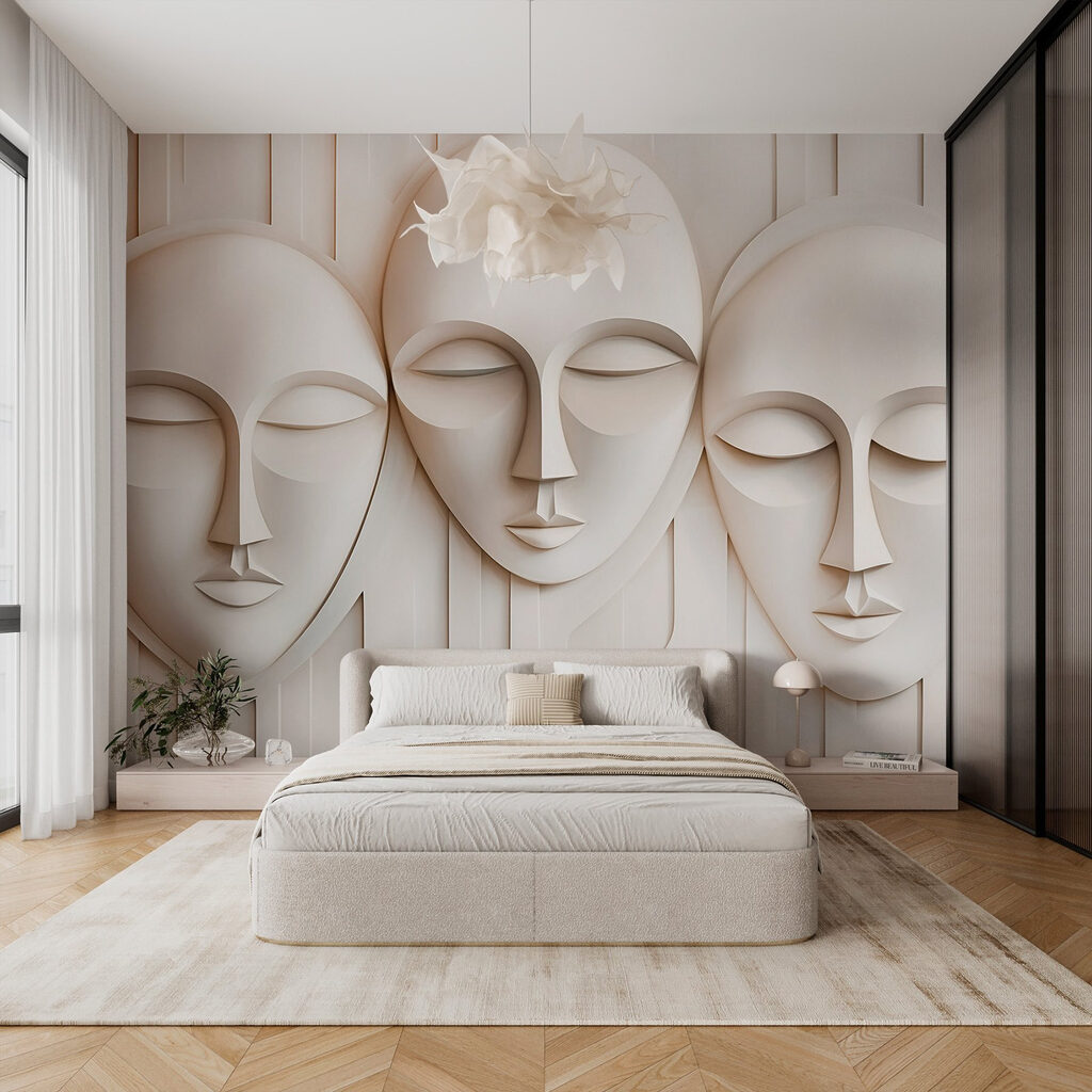 Group of white masks Group of white masks