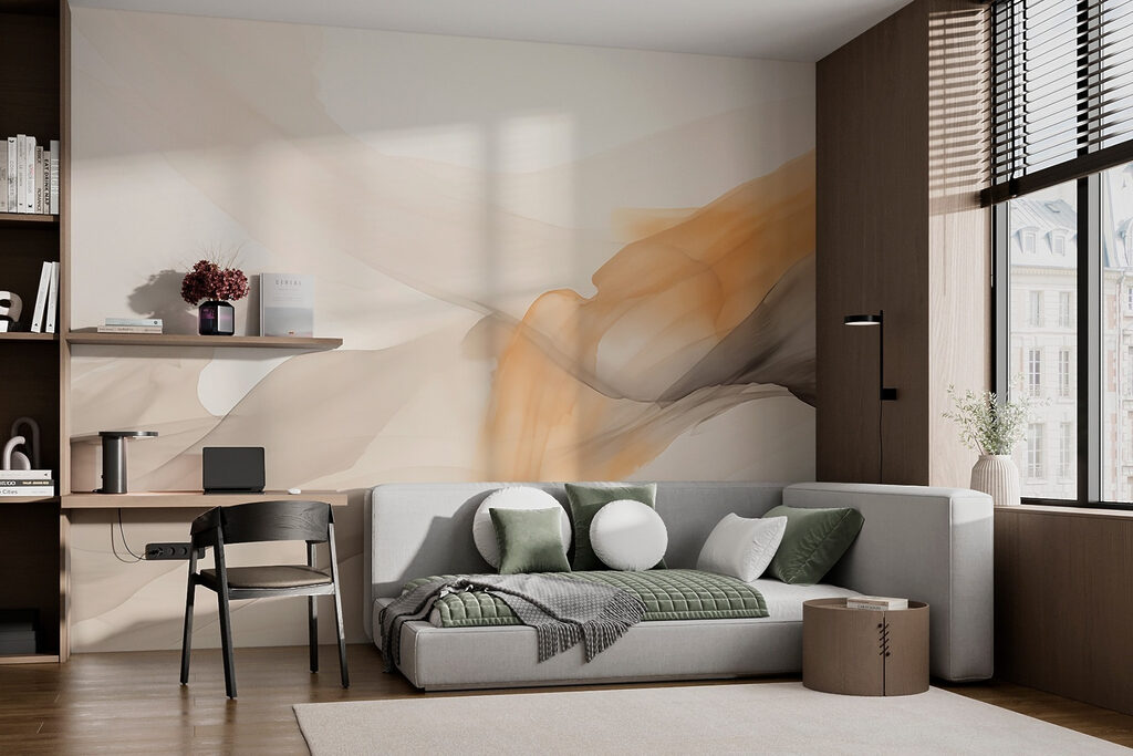 Soft hues dance across the canvas Soft hues dance across the canvas