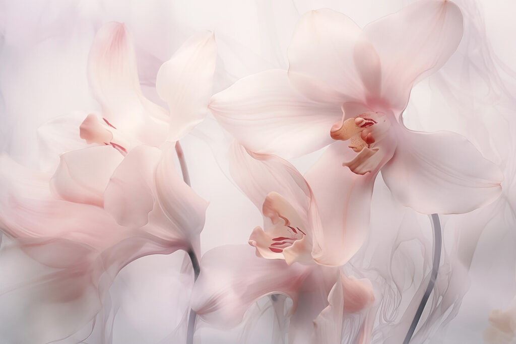 Flores delicadas em tons suaves Flores delicadas em tons suaves