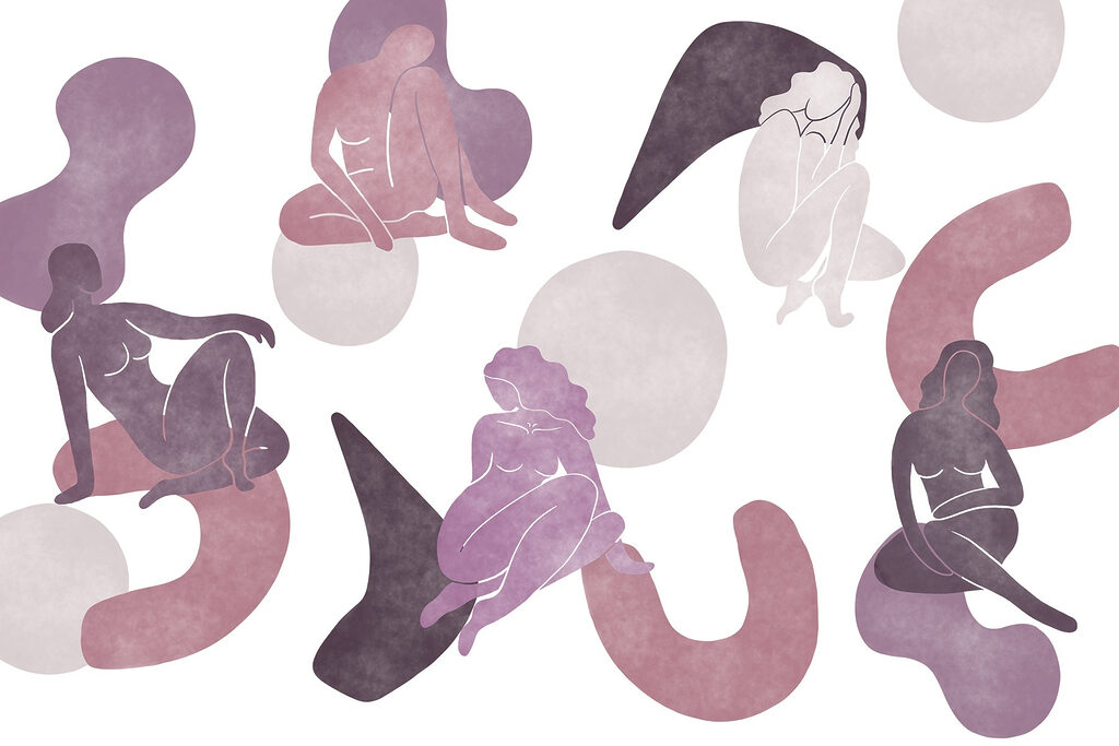 Group of women sitting and posing